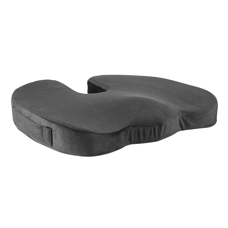 Orthopädisches Sitzkissen mit Memory-Schaumstoff und Griff, schwarz