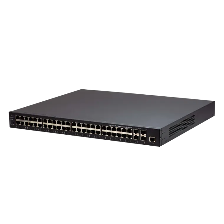 52-Port GbE PoE Managed Switch