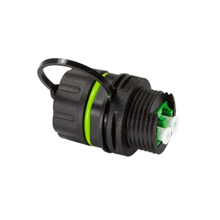 Wasserdichter LC-Duplex Steckverbinder mit Schutzkappe