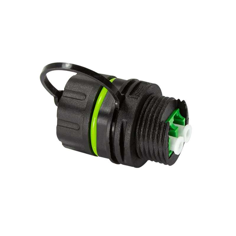 Wasserdichter LC-Duplex Steckverbinder mit Schutzkappe