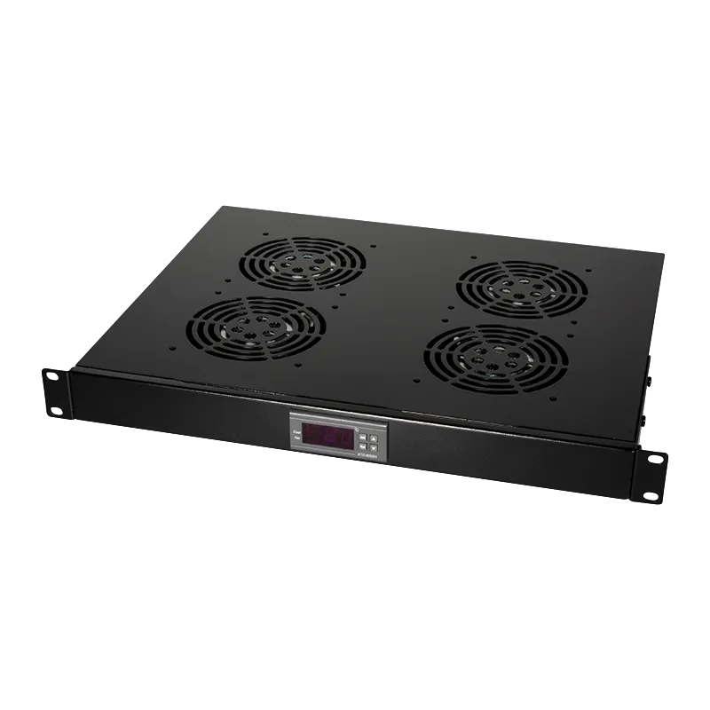 19" Lüftereinschub mit 4 Lüftern, mit Thermostat