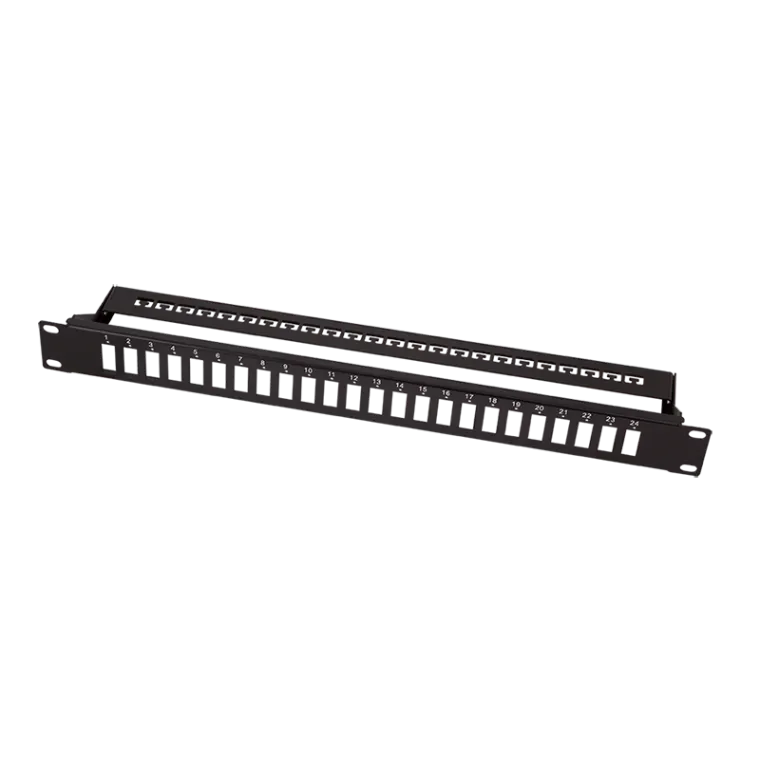 19" LWL-Panel für 24x SC-Duplex oder LC-Quad Kupplungen