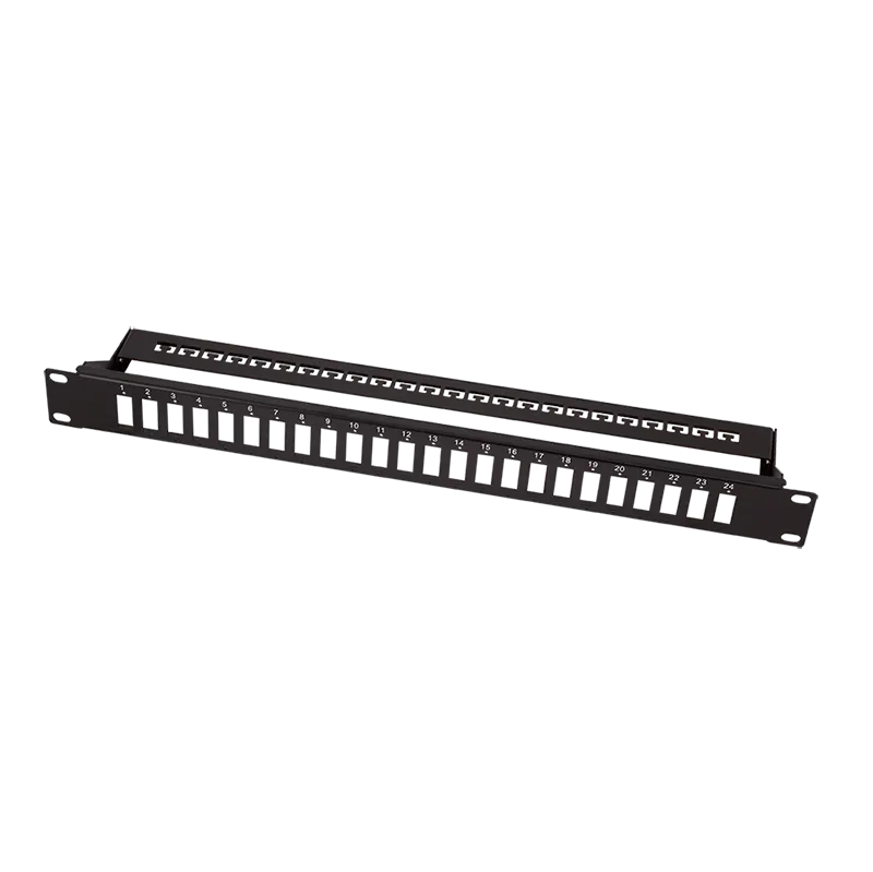 19" LWL-Panel für 24x SC-Duplex oder LC-Quad Kupplungen