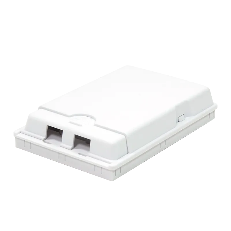 FTTH Anschlussdose 2-fach, Aufputz, Weiß