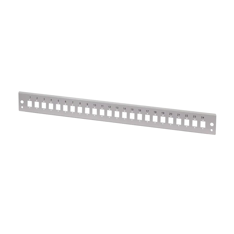 Frontblende 24 x LC-Duplex o. SC-Simplex für 19" Spleißbox, Lichtgrau
