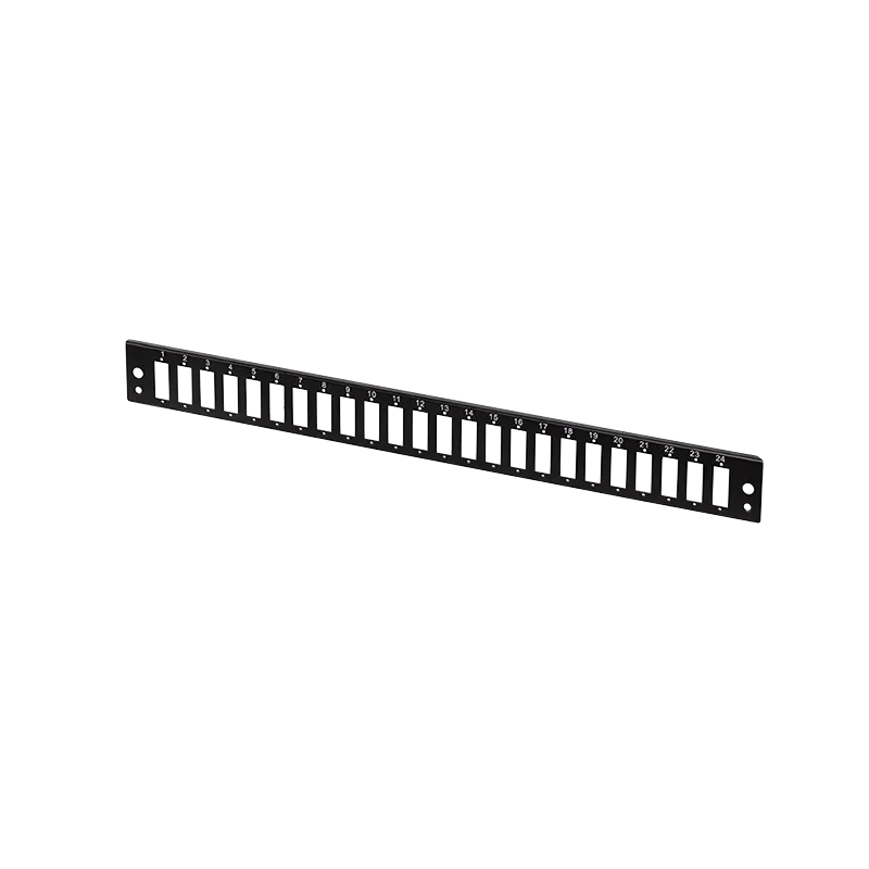 Frontblende 24 x SC-Duplex o. LC-Quad für 19" Spleißbox, Schwarz