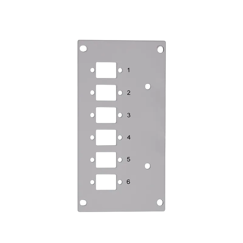 Frontblende für Spleißverteiler, 6 x LC-Duplex / 6 x SC-Simplex