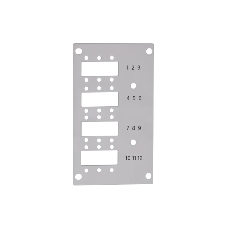 Frontblende für Spleißverteiler, 12 x LC-Duplex / 12 x SC-Simplex