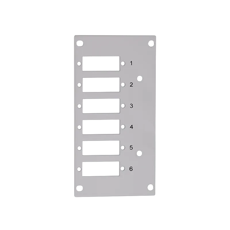 Frontblende für Spleißverteiler, 6 x SC-Duplex / 6 x LC-Quad