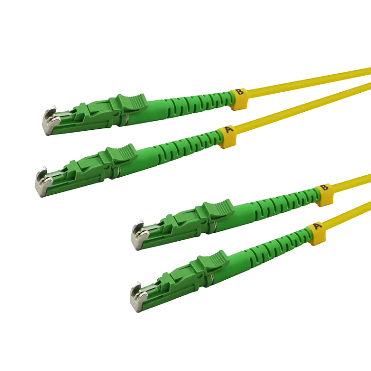 LWL Duplex Patchkabel, OS2, 9/125µ, LSH-LSH, APC 8°, Gelb, 5 m