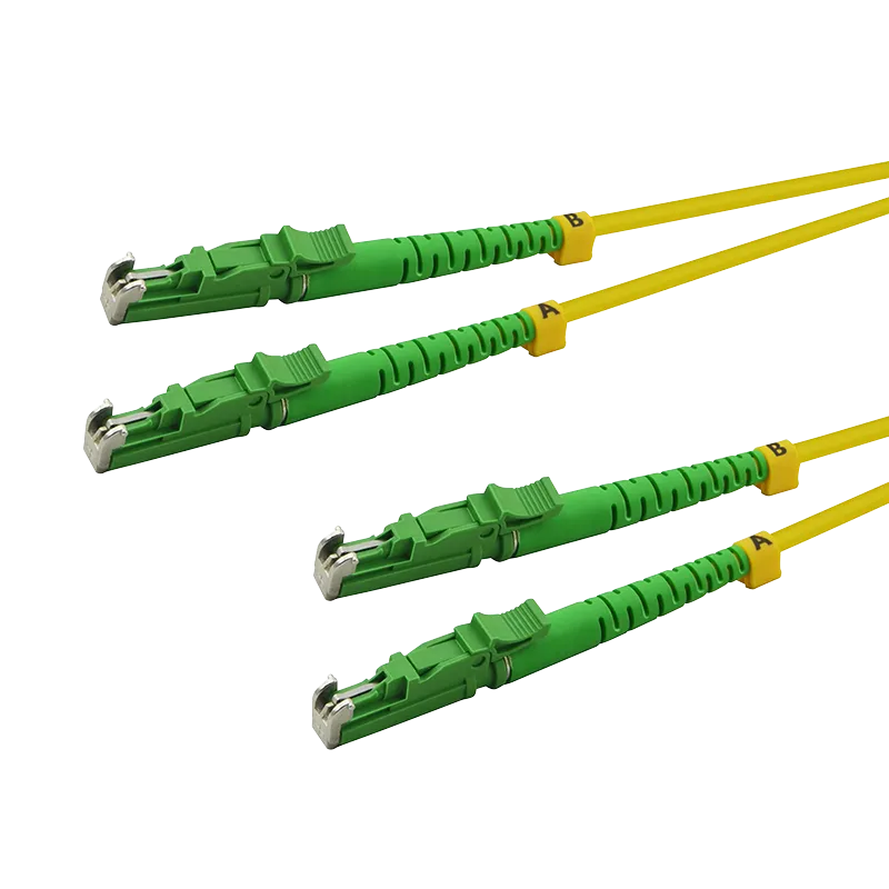 LWL Duplex Patchkabel, OS2, 9/125µ, LSH-LSH, APC 8°, Gelb, 5 m