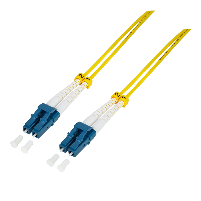 LWL Duplex Patchkabel, OS2, 9/125µ, LC-LC, Gelb, 1 m