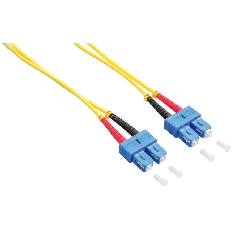 LWL Duplex Patchkabel, OS2, 9/125µ, SC-SC, Gelb, 2 m