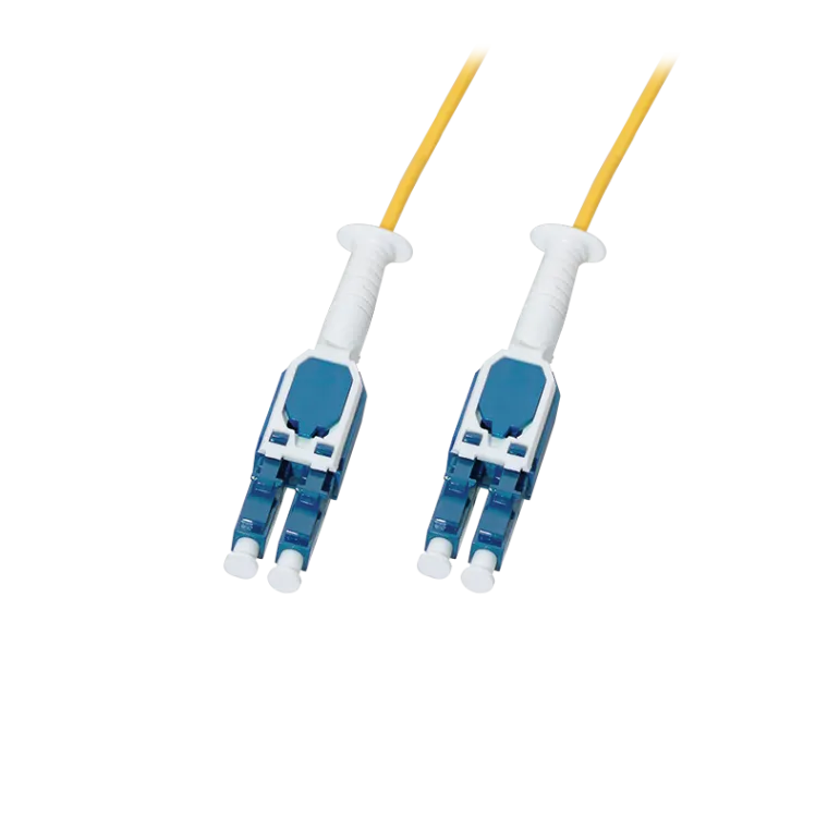 Uniboot Push/Pull LWL-Patchkabel, LC-LC, OS2, 0,5m