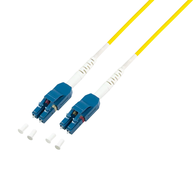 LWL Duplex Patchkabel, OS2, 9/125µ, Uniboot LC-LC, Gelb, 15 m