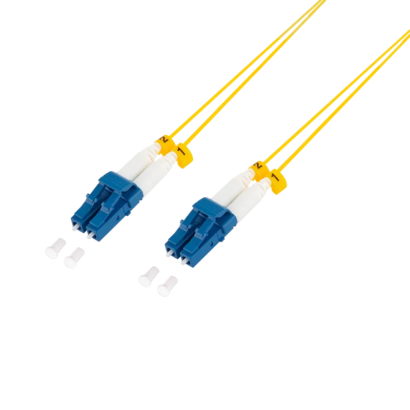 Extra dünnes OS2 LWL Patchkabel LC-LC Duplex, 2,0 m, G657.A2