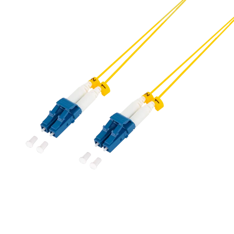 Extra dünnes OS2 LWL Patchkabel LC-LC Duplex, 5,0 m, G657.A2