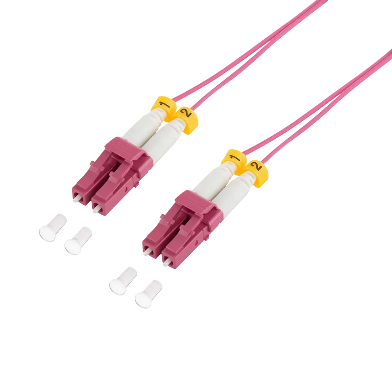 Extra dünnes OM4 LWL Patchkabel LC-LC Duplex, 5,0 m