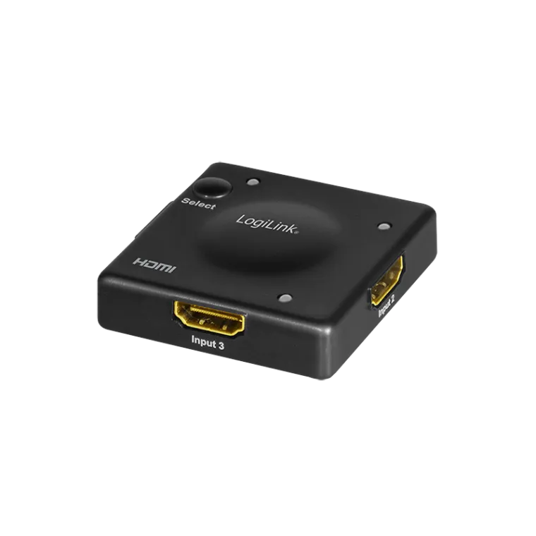 HDMI-Switch, 3x1-Port, 1080p/60 Hz, HDCP, CEC, Mini