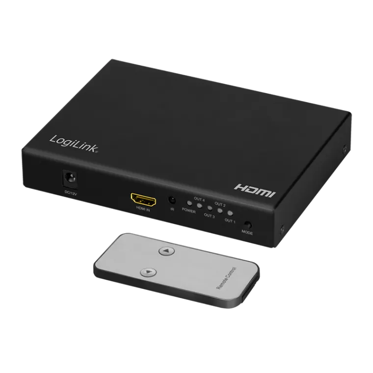 HDMI-Videowand-Prozessor, 2x2-Port, 4K/60 Hz, HDR, RC