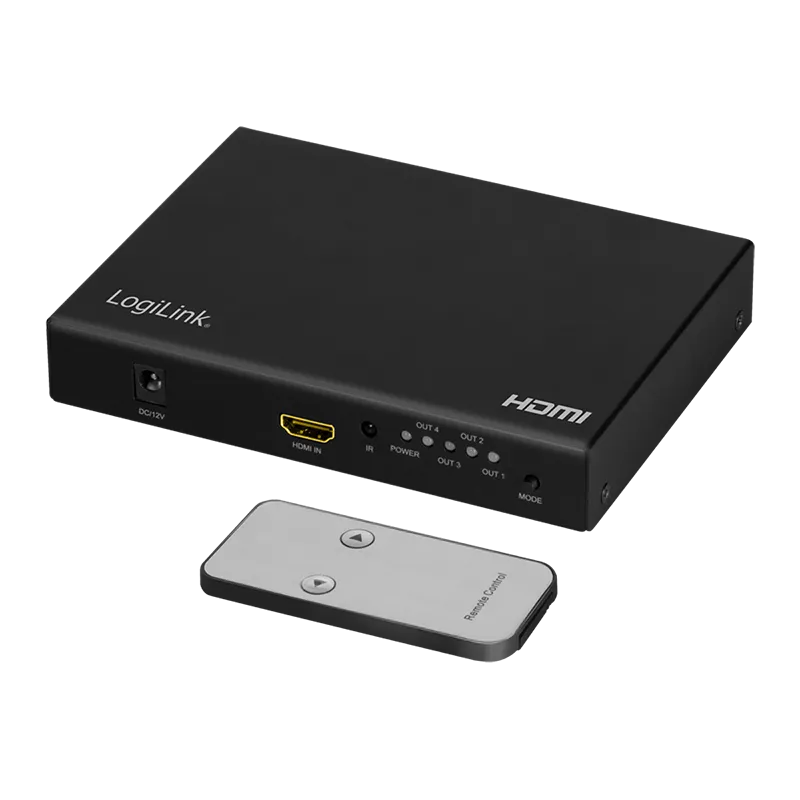 HDMI-Videowand-Prozessor, 2x2-Port, 4K/60 Hz, HDR, RC
