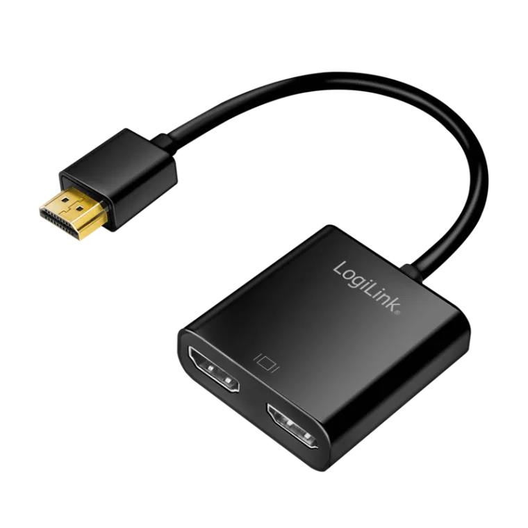 HDMI-Splitter 1x2-Port, 4K/60 Hz, Kompakt, EDID, HDCP, HDR, CEC, Downscaler