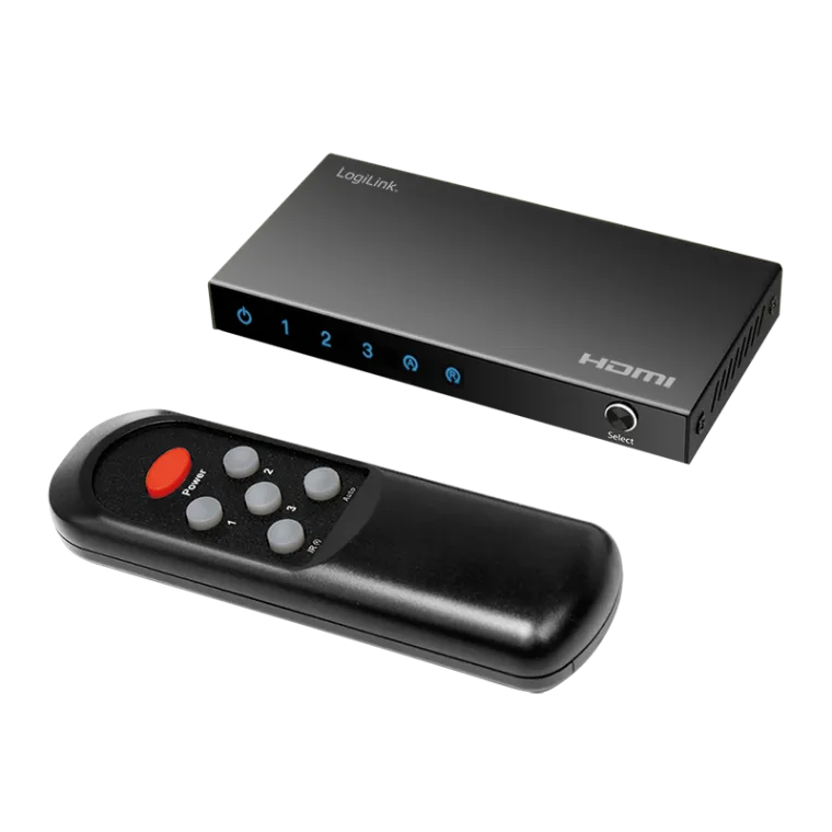 HDMI-Switch, 3x1-Port, 4K/60 Hz, HDCP, HDR, CEC, RC