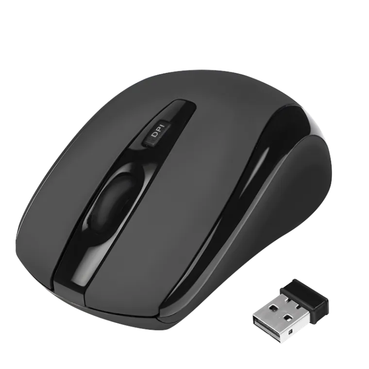 Maus optisch Funk 2.4 GHz Mini, schwarz