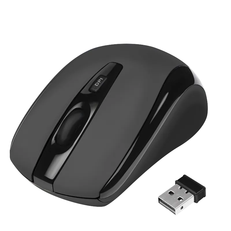 Maus optisch Funk 2.4 GHz Mini, schwarz