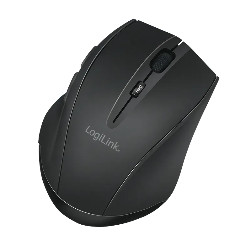 BT 5.0 Kabellose Maus mit 5 Tasten, 800/1200/1600 DPI, ergonomisches Design, Schwarz
