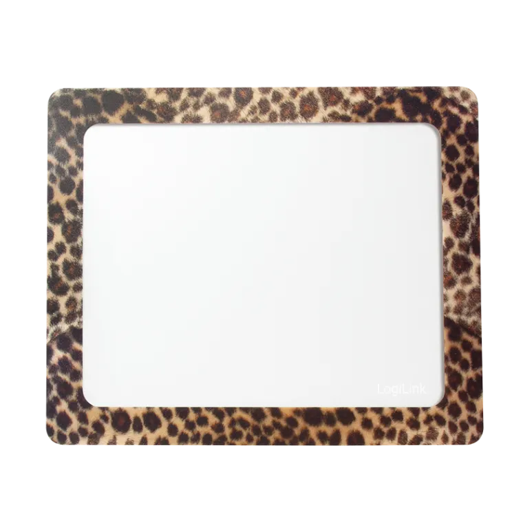 Personalisierbares Mauspad via Fotoeinschub, 23x19x0,12 cm, Leopardenmuster