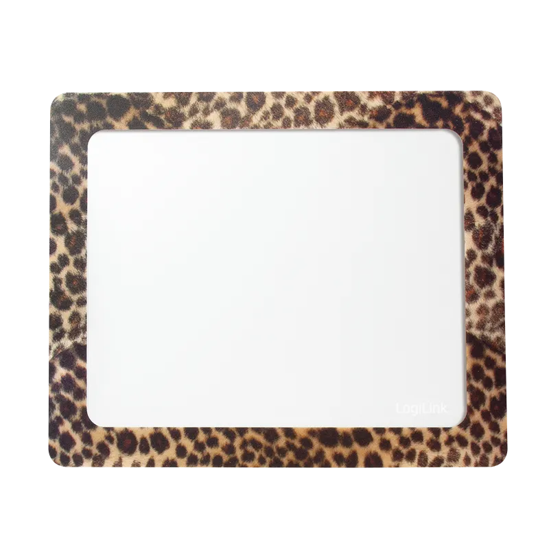 Personalisierbares Mauspad via Fotoeinschub, 23x19x0,12 cm, Leopardenmuster