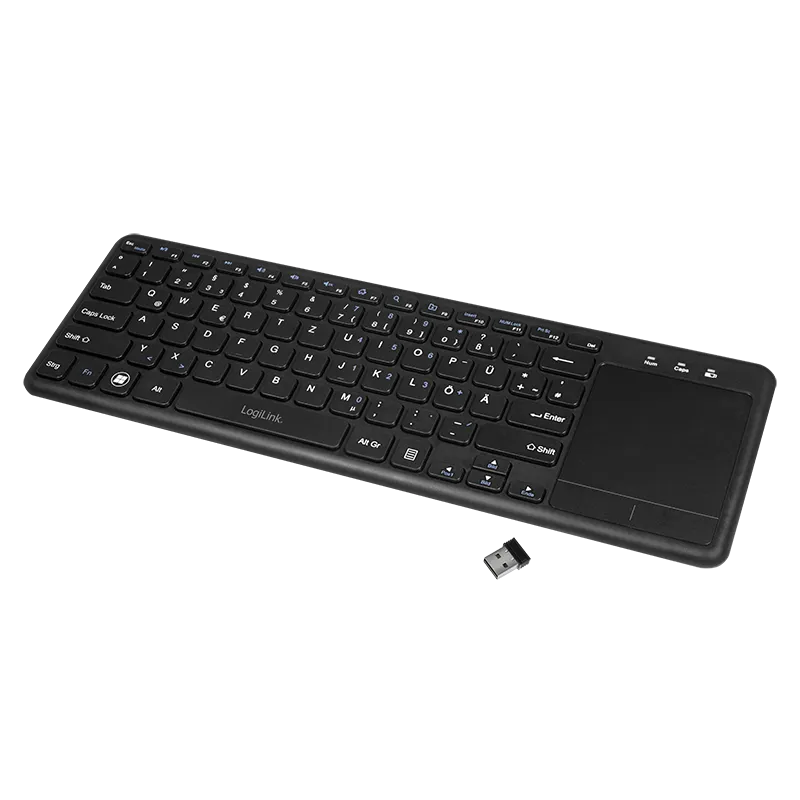 Kabellose Tastatur, 2,4 GHz, mit Touchpad