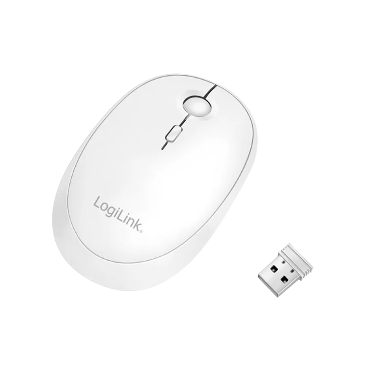2,4 GHz Funk & BT 4.0 Dual-Maus, 800/1200/1600 dpi, weiß