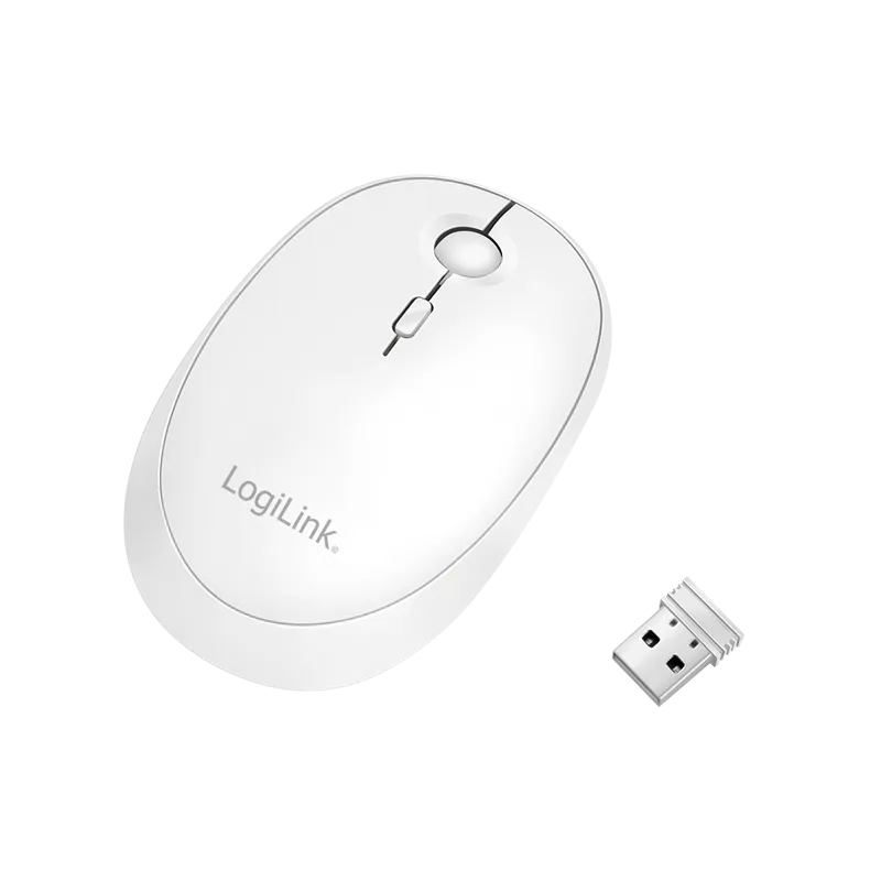 2,4 GHz Funk & BT 4.0 Dual-Maus, 800/1200/1600 dpi, weiß