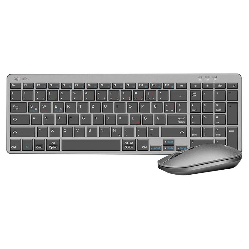 2,4 GHz Funk & BT 5.0 Dual-Mode Tastatur & Maus Set