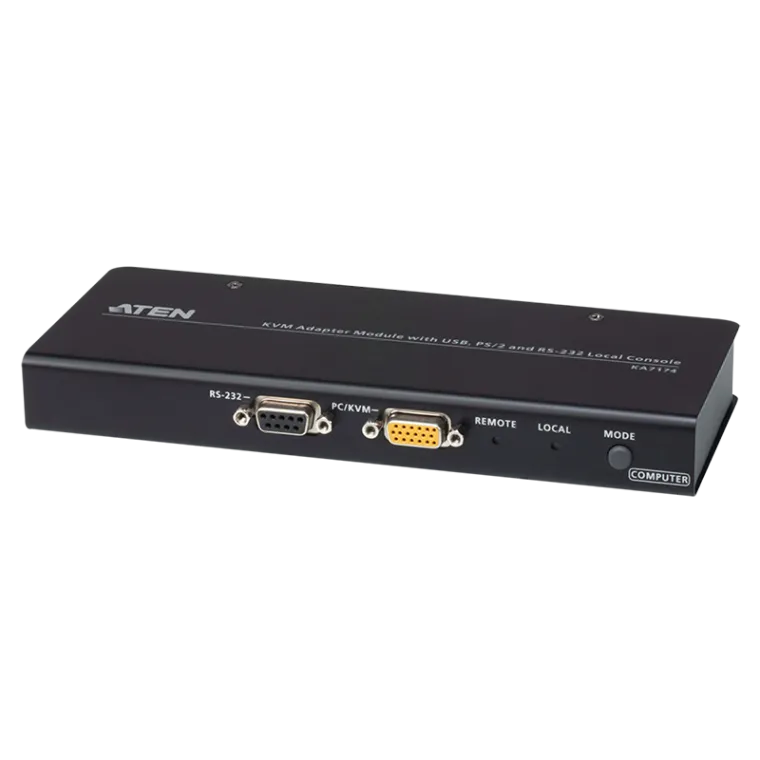 KVM-Adaptermodul mit lokaler USB-, PS/2- und RS-232-Konsole