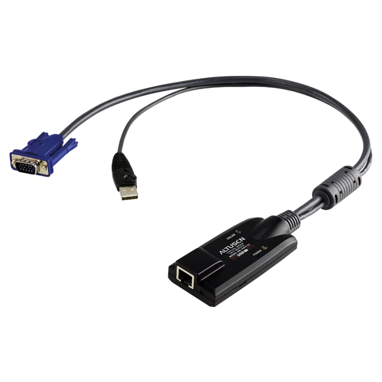 Adapter Kabel USB - VGA auf Cat.5/6 KVM, mit VMS
