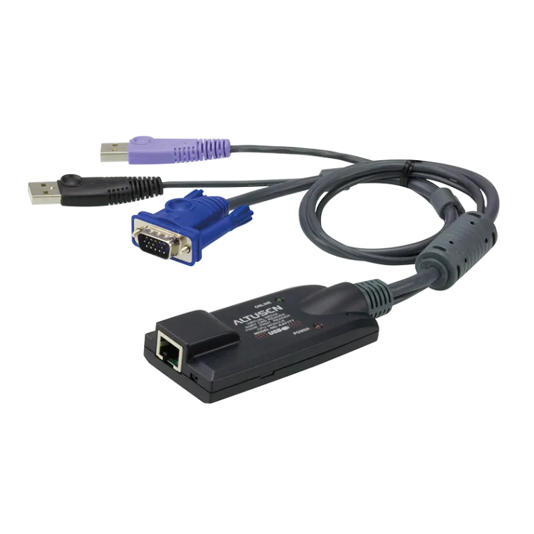 Adapter Kabel USB - VGA auf Cat.5/6 KVM, mit Smart Card Reader & VMS