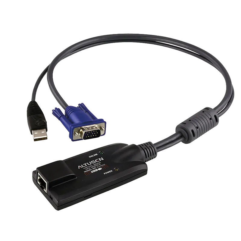 Adapter Kabel USB - VGA auf Cat.5/6 KVM (CPU Modul) KA7570-AX