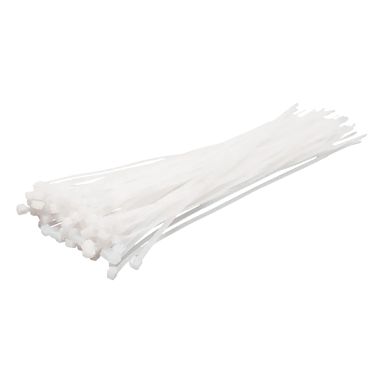 Kabelbinder, PA66, 100 Stk., transparent, B: 2,5 mm, L: 200 mm