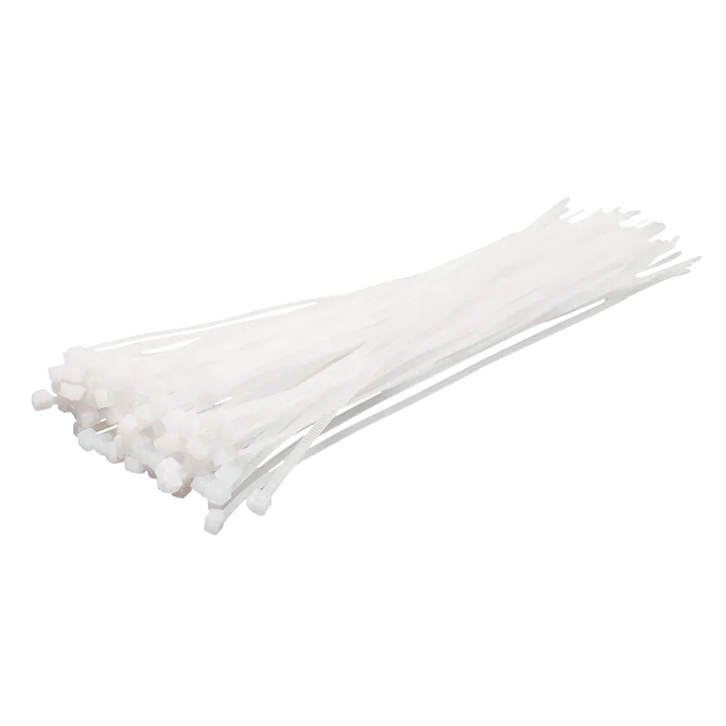 Kabelbinder, PA66, 100 Stk., transparent, B: 2,5 mm, L: 200 mm