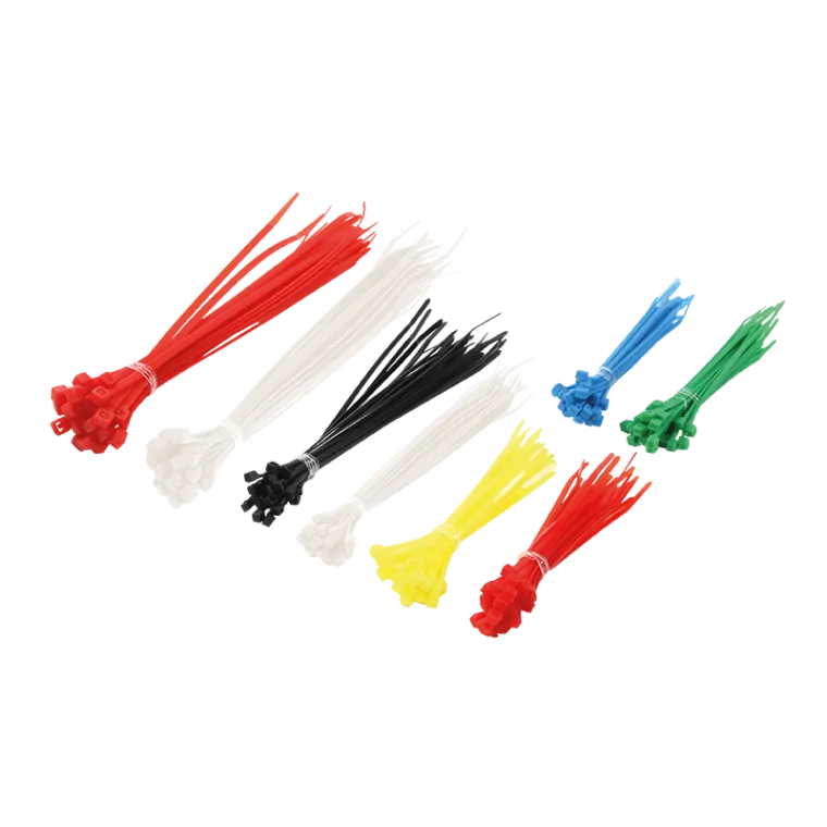 Kabelbinder-Set, PA66, 200 Stk., gemischtfarbig, mehrere Längen