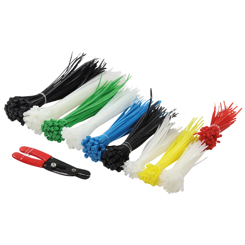 Kabelbinder-Set, PA66, 600 Stk., gemischtfarbig, mehrere Längen