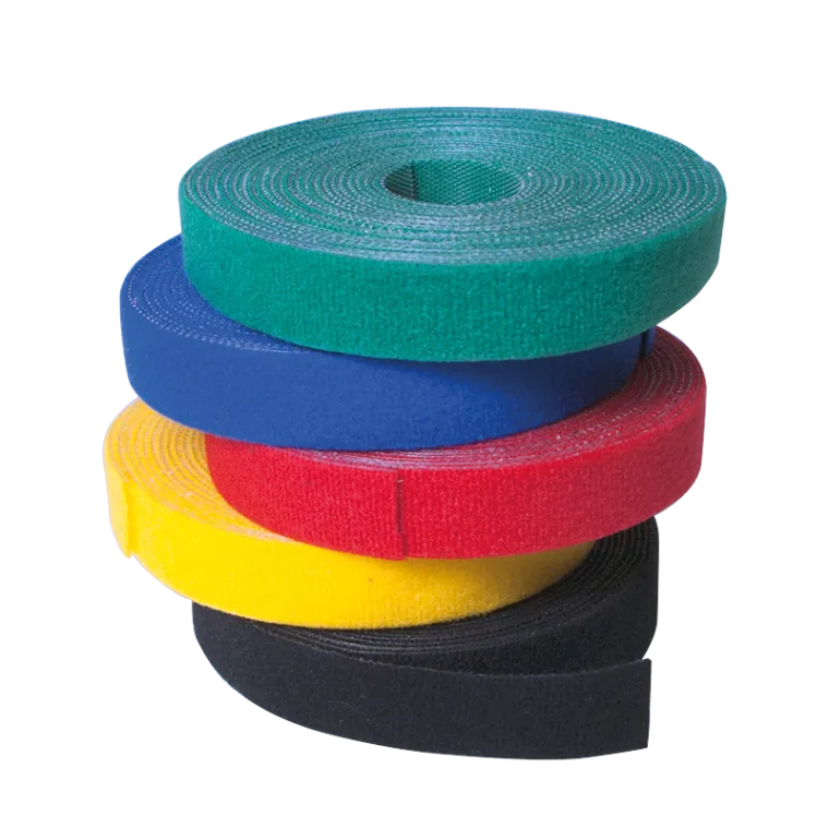 Klettband, Breite: 16 mm, gerollt, 4 m, rot