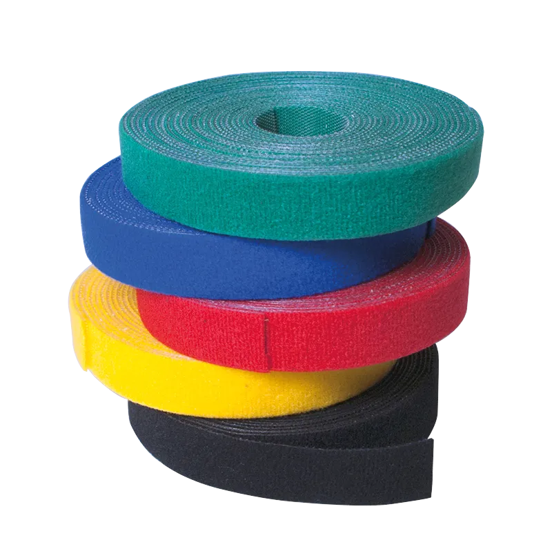 Klettband, Breite: 16 mm, gerollt, 4 m, rot