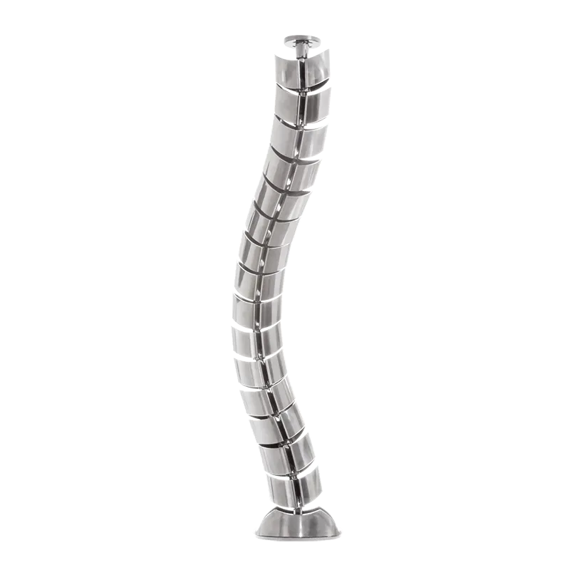 Kabelkanal, flexibel, 720 x 75 mm (15 Gelenke), silber