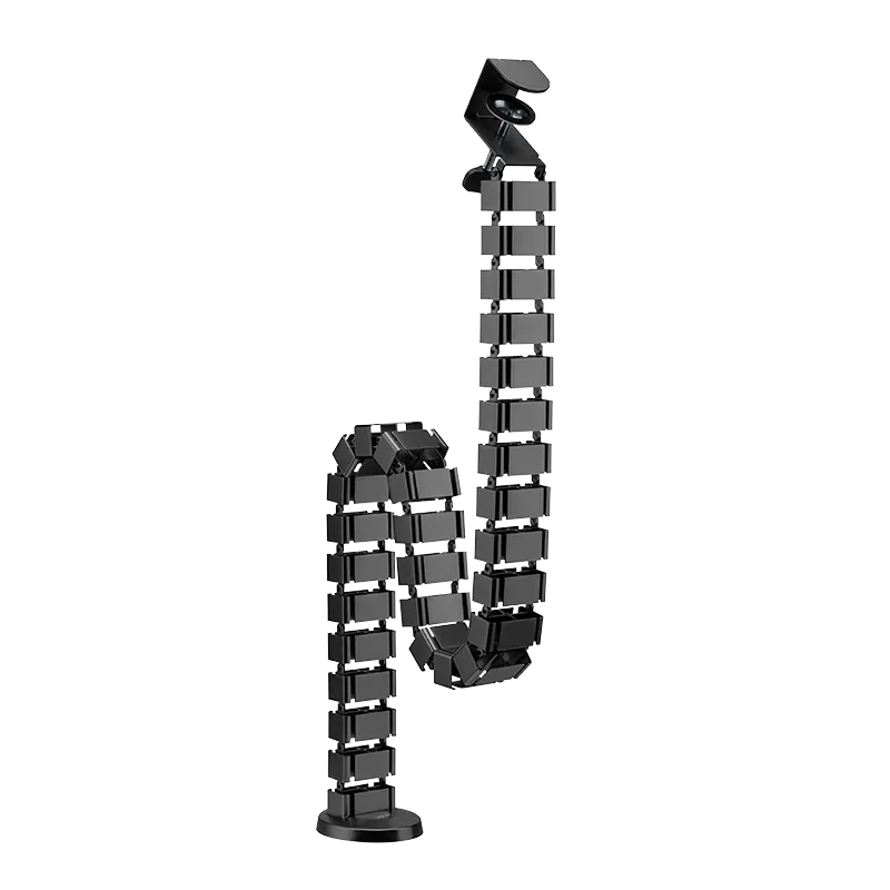 Kabelkanal, flexibel, Klemmversion, 1347x129 mm, schwarz