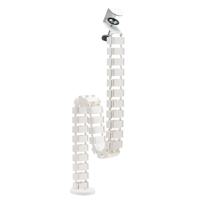 Kabelkanal, flexibel, Klemmversion, 1347x129 mm, weiß