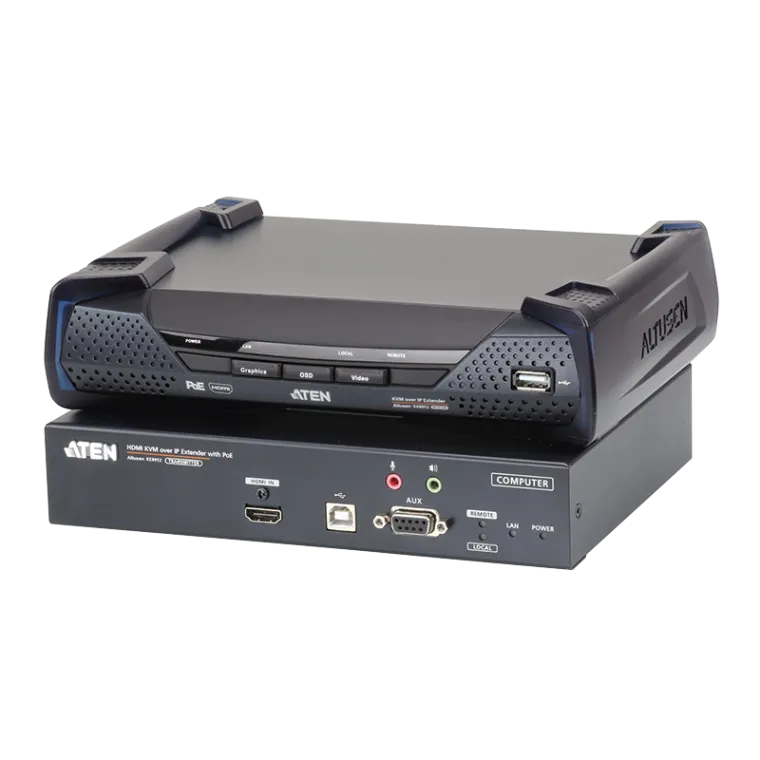 HDMI 4K Einzeldisplay KVM over IP Verlängerung mit PoE